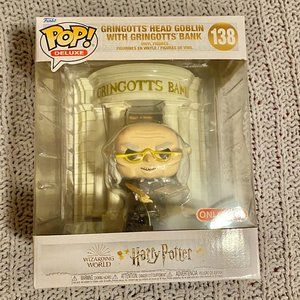 Funko Pop! Deluxe: Harry Potter-Gringotts Head Goblin With Gringotts Bank